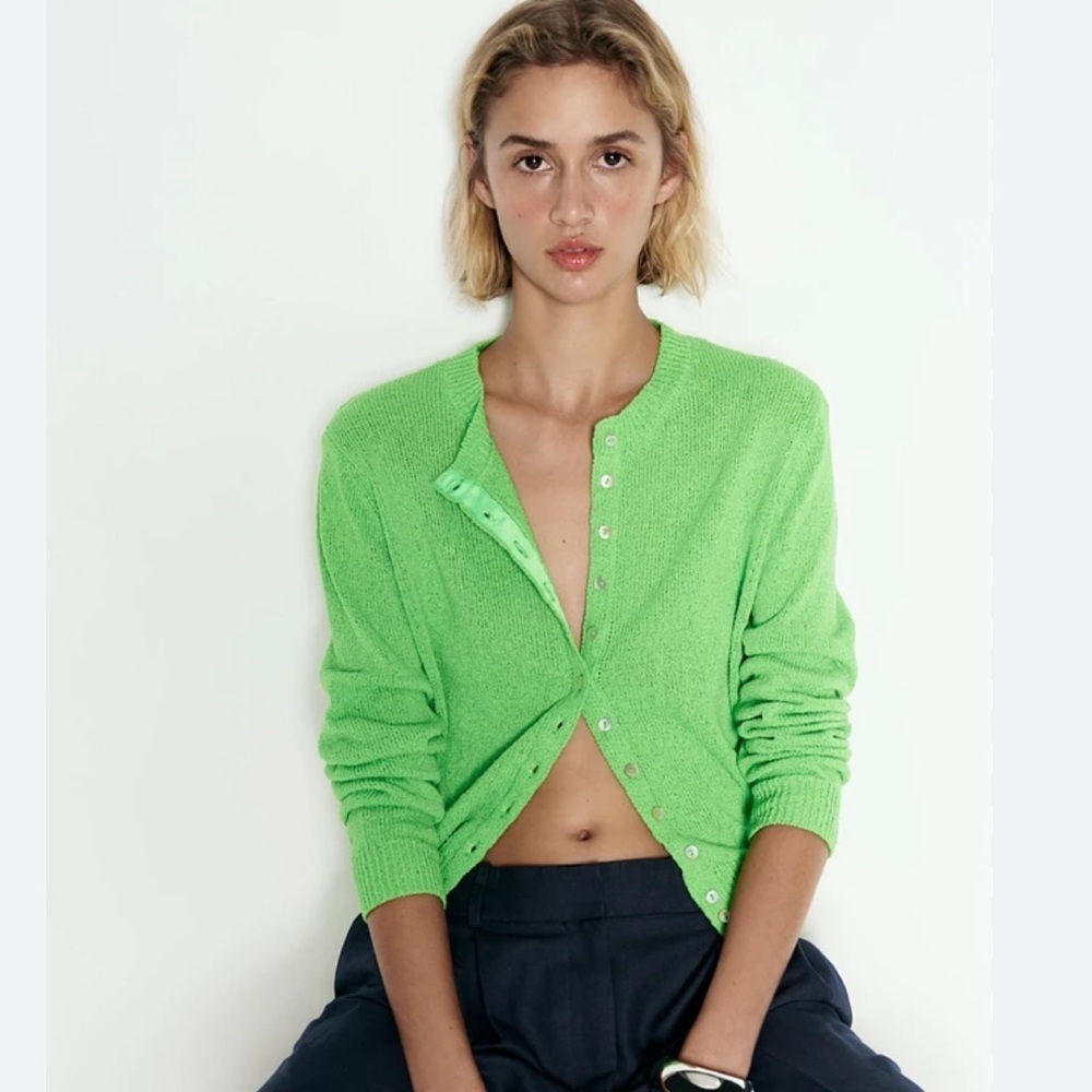 Spring 🌺 NEW ZARA SOFT KNIT Sweater S 
🚨price firm no discount on this cardigan - Picture 2 of 5